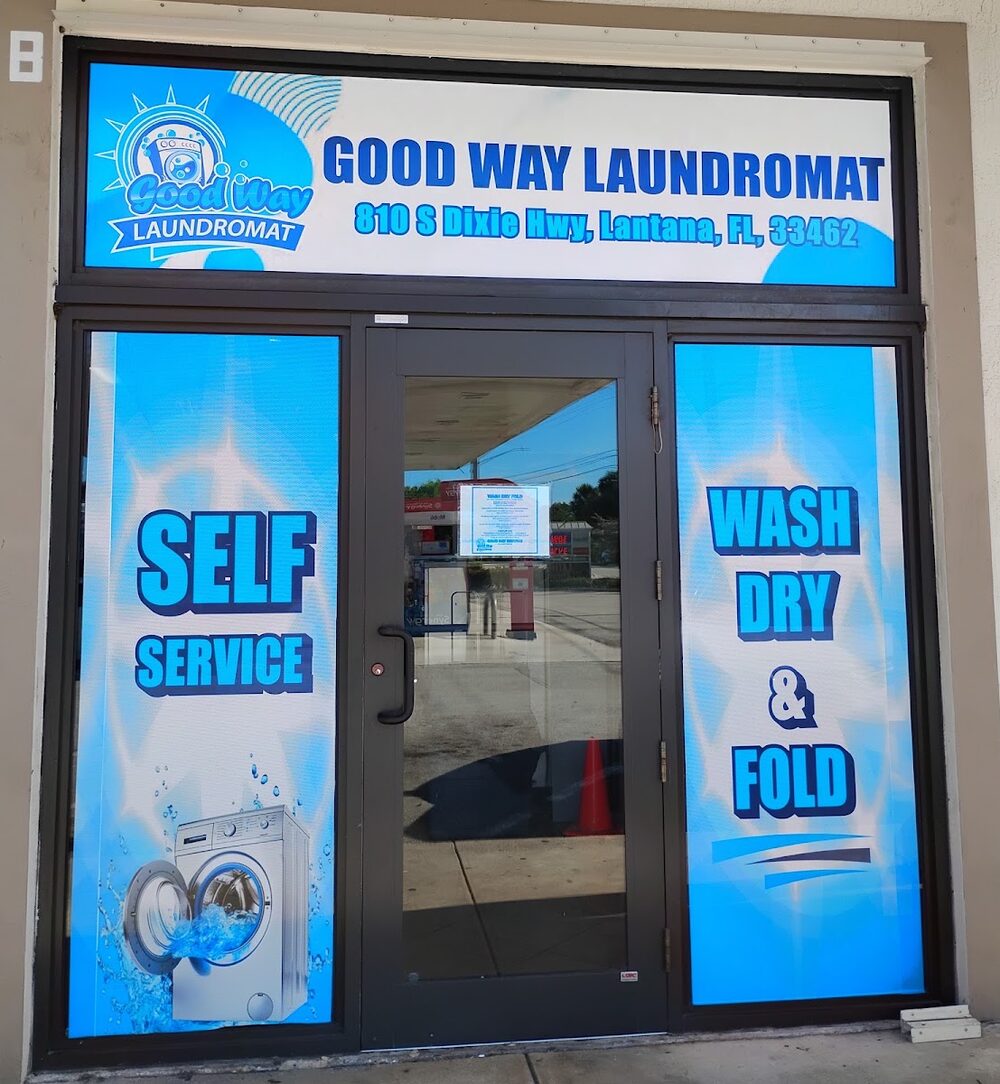 Good Way Laundromat storefront at 810 S Dixie Hwy, Lantana